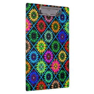 Abstract Radiant Flowers with Surreal Blooms Clipboard