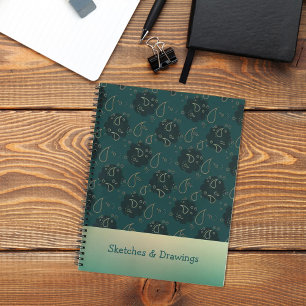 Abstract rain drops Notebook