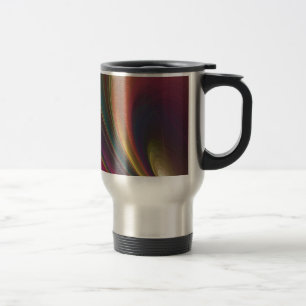 Abstract Rainbow Aluminum Travel Mug