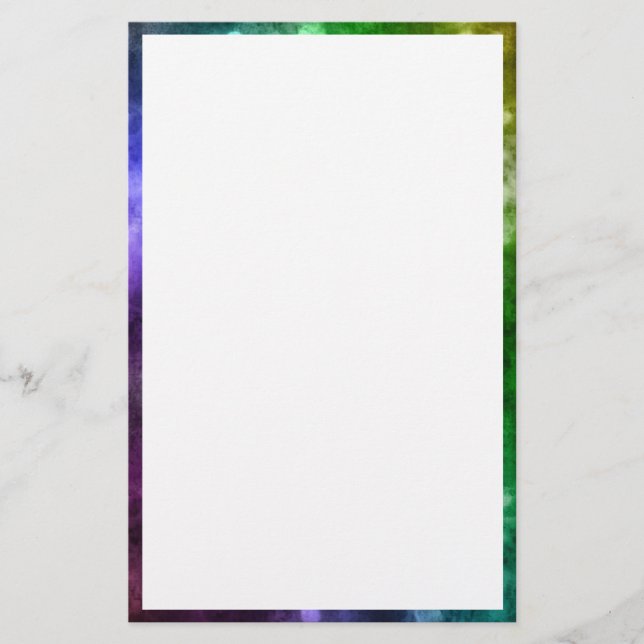 Abstract Rainbow Bokeh Stationery (Front)