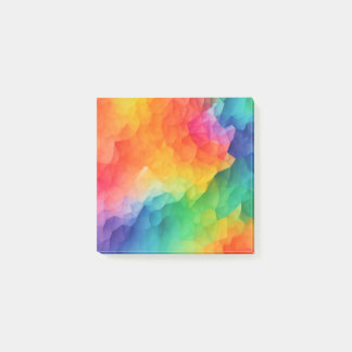 abstract rainbow colors illustration post-it notes