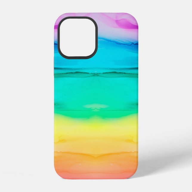 Abstract rainbow colourful background, wallpaper.  iPhone case (Back)
