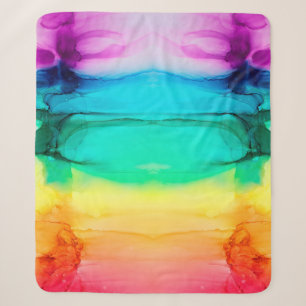 Abstract rainbow colourful background, wallpaper. sherpa blanket