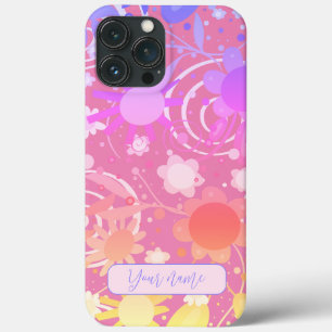 Abstract Rainbow Colourful Modern Personalized iPhone 13 Pro Max Case