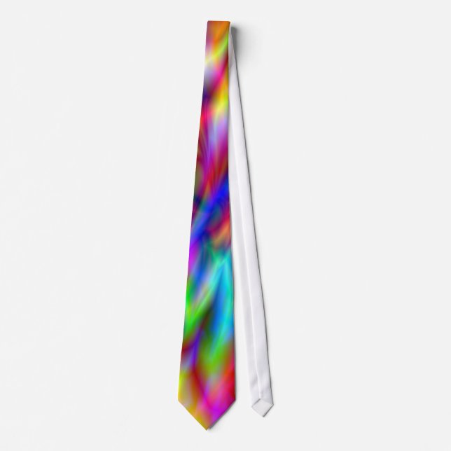 Abstract Rainbow Colours Tie (Front)