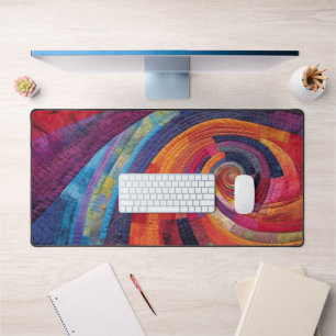Abstract Rainbow Desk Mat