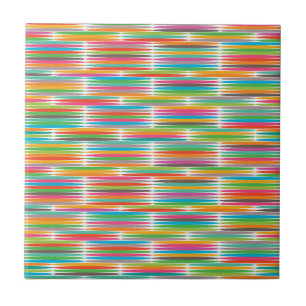 Abstract rainbow drops pattern tile