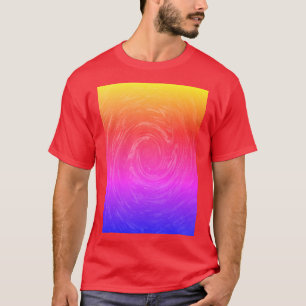 Abstract Rainbow Galaxy Spiral T-Shirt