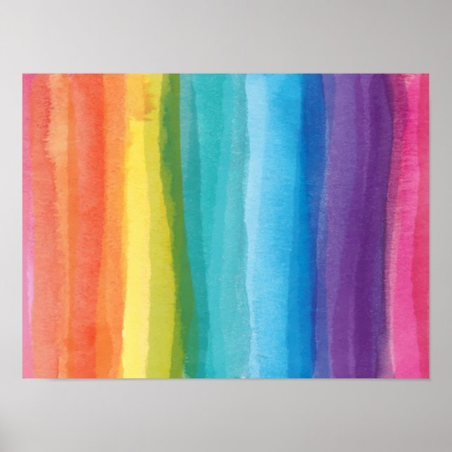 Abstract Rainbow Gradient Poster (Front)