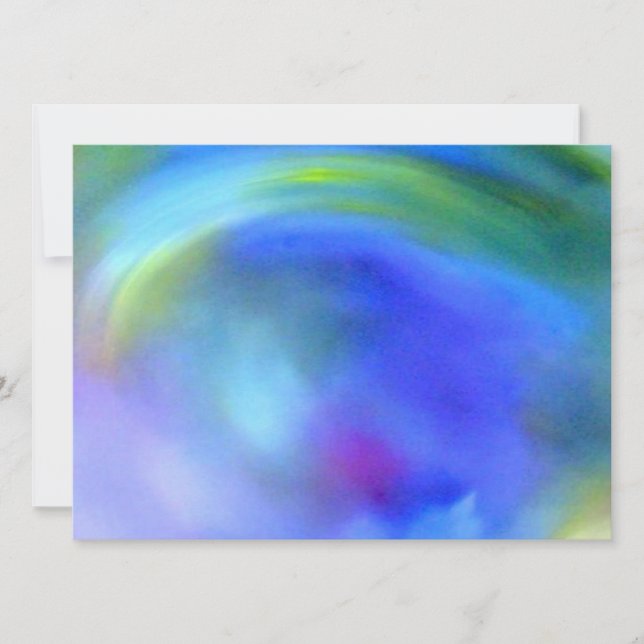 Abstract Rainbow Invitation (Front)