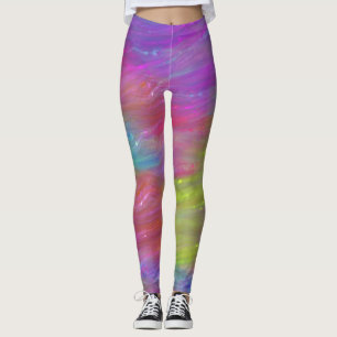 Abstract Rainbow Leggings
