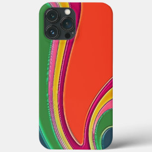 Abstract Rainbow Modern inspirivity Orange iPhone 13 Pro Max Case