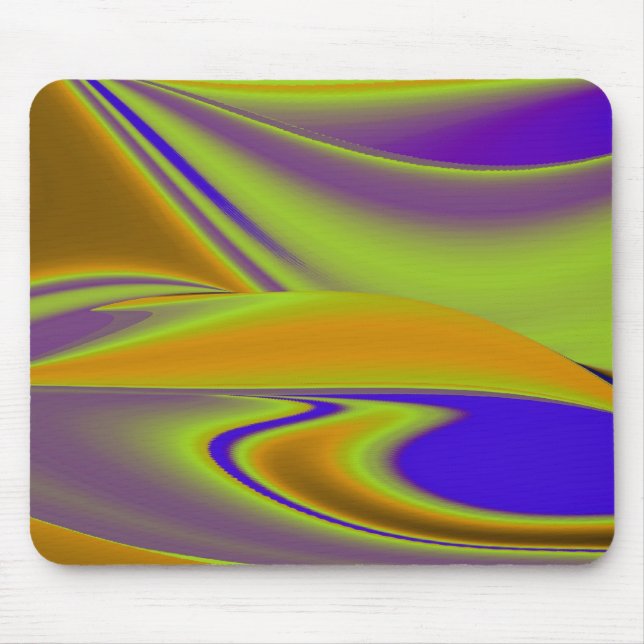 Abstract rainbow mouse pad (Front)