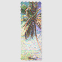 Abstract Rainbow Palm Tree