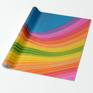 Abstract rainbow pattern texture wrapping paper