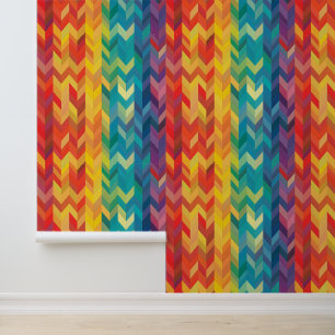 Abstract Rainbow Pattern Wallpaper