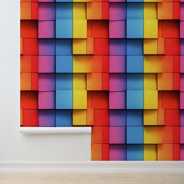 Abstract Rainbow Pattern Wallpaper (Application)