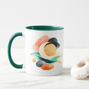 Abstract Rainbow Pot of Gold St. Patrick's Day Mug
