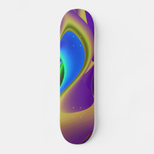 Abstract Rainbow Skateboard