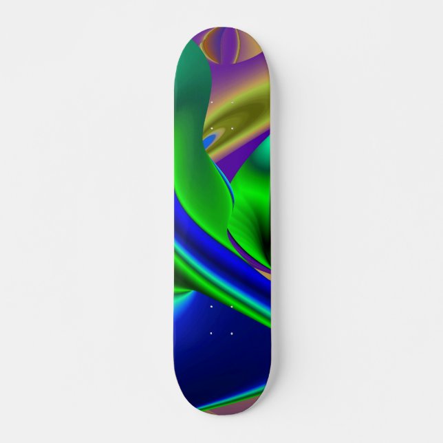 Abstract Rainbow Skateboard (Front)