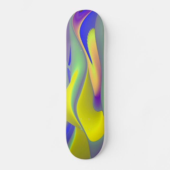 Abstract Rainbow Skateboard (Front)