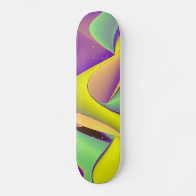 Abstract Rainbow Skateboard (Front)