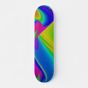 Abstract Rainbow Skateboard