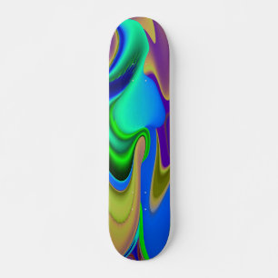 Abstract Rainbow Skateboard