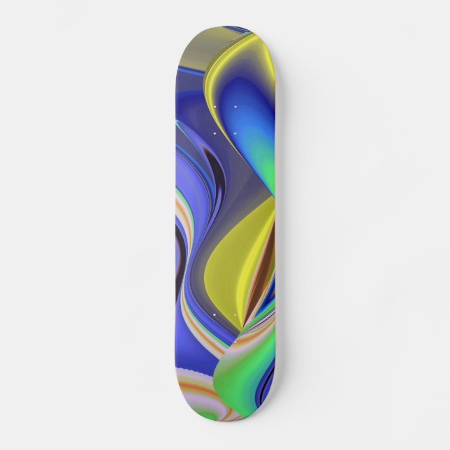 Abstract rainbow skateboard (Front)