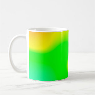 Abstract rainbow soft cloud background in pastel c coffee mug