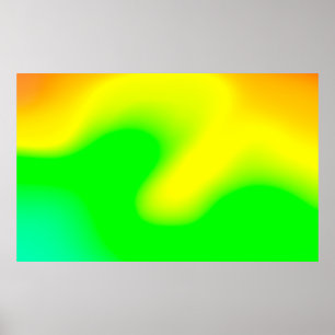 Abstract rainbow soft cloud background in pastel c poster