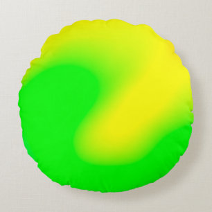Abstract rainbow soft cloud background in pastel c round pillow