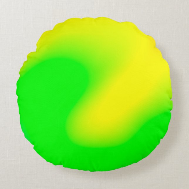 Abstract rainbow soft cloud background in pastel c round pillow (Front)