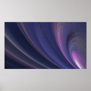 Abstract Rainbow Swirl Poster