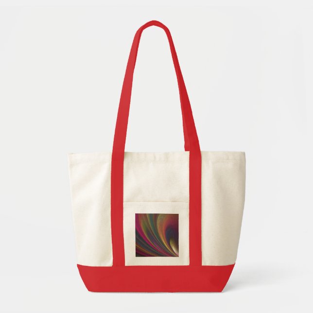 Abstract Rainbow Swirl Tote Bag (Front)