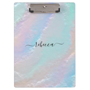 Abstract Rainbow Texture Clipboard