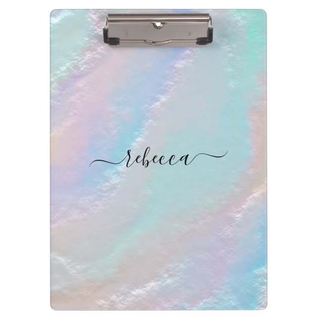 Abstract Rainbow Texture Clipboard (Front)