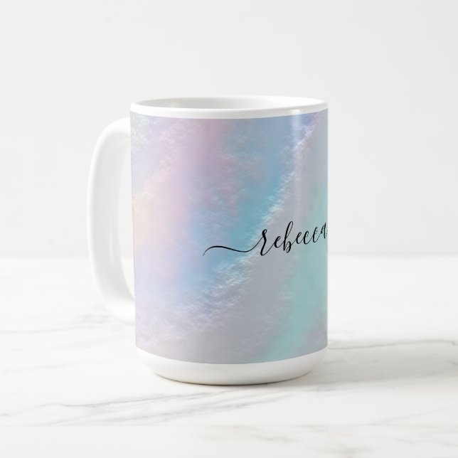 Abstract Rainbow Texture Coffee Mug (Front Left)