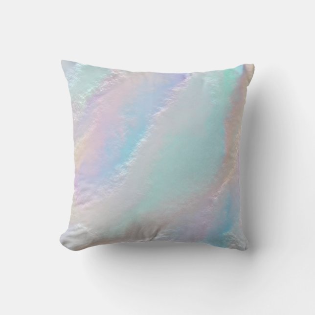 Abstract Rainbow Texture Throw Pillow (Front)