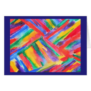 Abstract rainbow watercolor