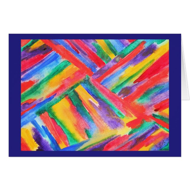 Abstract rainbow watercolor (Front Horizontal)