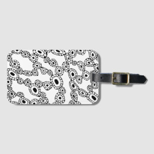 Abstract Random Circle Blob Shapes Luggage Tag
