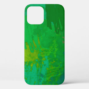 Abstract random shapes. 2d illustration background iPhone 12 case
