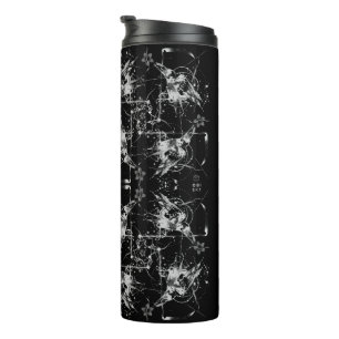 Abstract Raven Black Thermal Tumbler