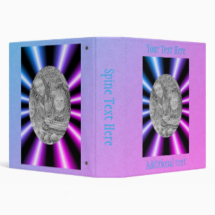 Abstract Rays Frame Personalized Photo  Binder