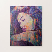 Abstract Realism Woman Portrait Street Art Print