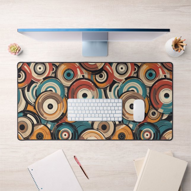 Abstract Records Desk Mat (Office 1)