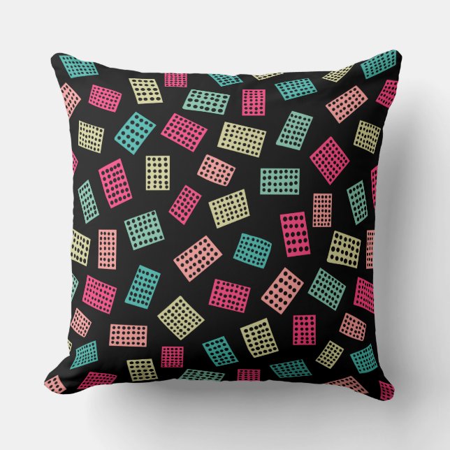Abstract Rectangles 081122 - Colours 01 Throw Pill Pillow (Front)