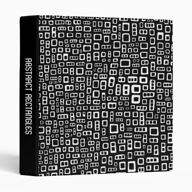 Abstract Rectangles (1in) Binder (Front/Spine)