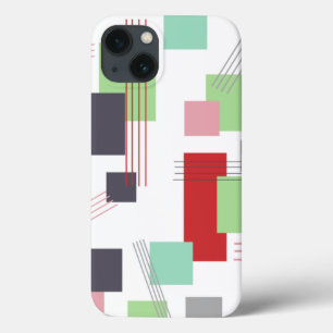 Abstract Rectangles and Lines iPhone 13 Case
